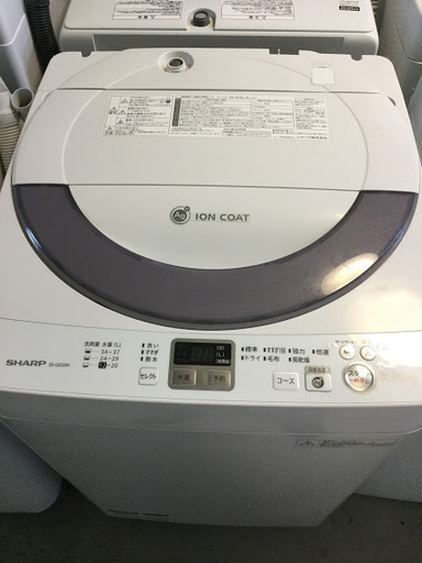 【送料無料・設置無料サービス有り】洗濯機 SHARP ES-GE55N-S 中古