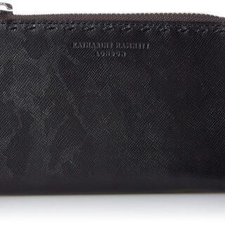 二つ折り財布　送料込み 新品・未使用[キャサリンハムネットロンドン]  国産メタリックカモフラレザー BOND ボンド Lファスナーミドルサイズ の画像