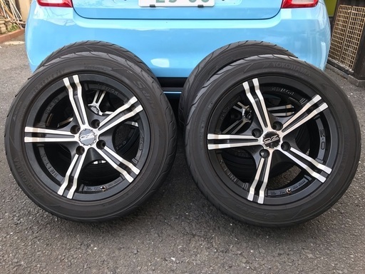 美品 ＯＺracing　Ｘ-LINE 185-55-15 YOKOHAMA Ｓ.drive ４穴　PCD100　４本　アクア/デミオ/ノート/FIAT500/フィアット