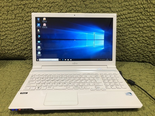 ★中古ノート★　富士通　15インチ　FMVA42JW　Pentium　B980　2.40GHz　メモリ4GB　新品SSD240GB