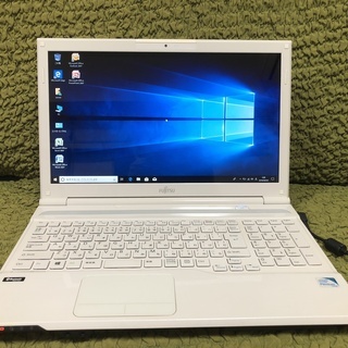 ★中古ノート★　富士通　15インチ　FMVA42JW　Pentium　B980　2.40GHz　メモリ4GB　新品SSD240GB