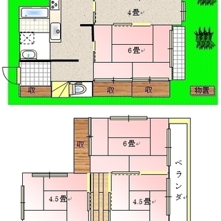 🏠川越5DK 80平米で家賃5万円🐶ペットと家庭菜園のDIY型戸...