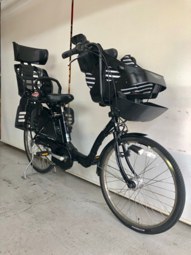 531 パナソニック ギュット 黒 3人乗り 8ah 新基準 電動自転車 電動アシスト