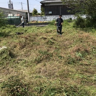 (1) 草刈り、草抜き、除草剤の散布、砂利敷、庭掃除、お庭・植木のお手入れを格安料金で承ります。 - 久留米市