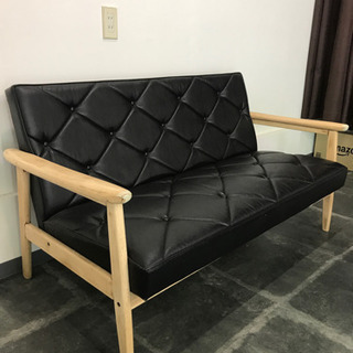 【値下げしました！】カリモクソファー／中古／補修箇所あり