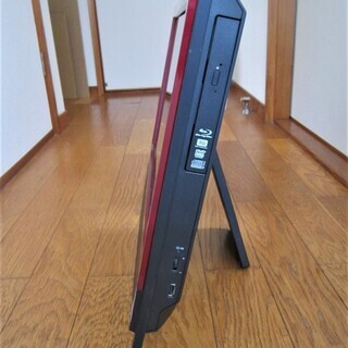 【中古動作品】☆NEC-VN770/C-Corei5-ブルーレィ- Win 7・テレビ・フルセット・Brlu-ray☆一体型 赤の画像