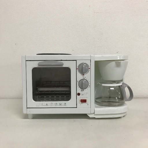 即日受渡可❣️目玉焼機能付きトースター\u0026コーヒーメーカー1000円