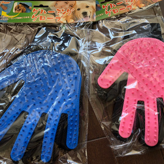 犬・猫の抜け毛対策！グルーミンググローブ（左右2つセット）の画像