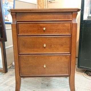 ☆アンティーク チェスト 3段チェスト☆4本脚☆49.5×42×70㎝☆配達可能の画像