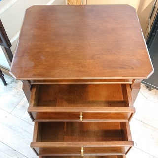 ☆アンティーク チェスト 3段チェスト☆4本脚☆49.5×42×70㎝☆配達可能の画像