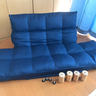 【美品】人気の2人掛けカウチソファーの画像