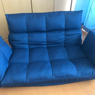 【美品】人気の2人掛けカウチソファーの画像