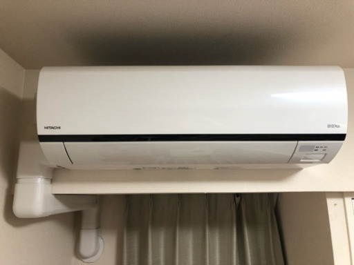 〈商談中〉HITACHI お掃除機能付きエアコン（本体、リモコン、室外機）2台あります。