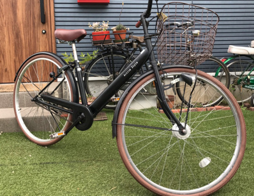 ★中古 安心整備済！ 前後新品タイヤ交換済！ シティ車 黒 27インチ