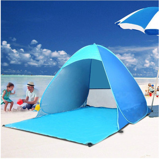 【新品未使用・未開封】サンシェードテント 2人用ワンタッチテント ポップアップ ビーチテントUVカットの画像