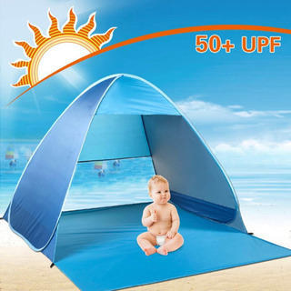 【新品未使用・未開封】サンシェードテント 2人用ワンタッチテント ポップアップ ビーチテントUVカットの画像