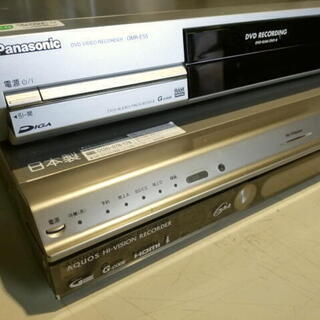ジャンク品 パナソニック DVDレコーダー DIGA DMR-E55 シャープ HDD/DVDレコーダー DV-ARW22の画像