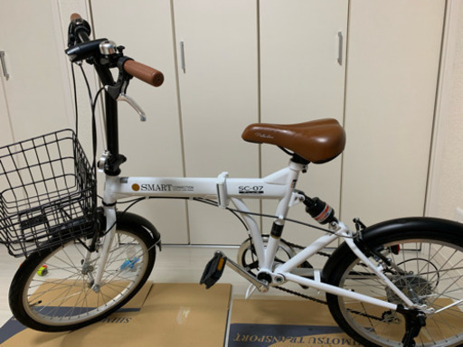 鍵、ライト付きマイパラス SC-07smart connection T 6段変速付き サスペンション　20インチ 折りたたみ自転車 折畳自転車 おりたたみ自転車