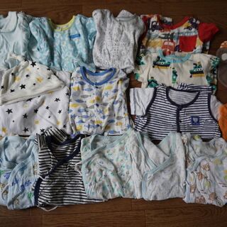 [終了]☆☆ワンコイン☆おまけつき☆ベビー服50～60サイズ☆ロ...