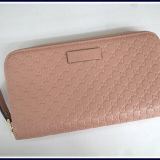 93 【本物保証】 GUCCI グッチ マイクロGG レザー ラ...