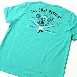 新品未開封　★ T＆C Surf 　 タウン＆カントリー 　メンズ 　半袖　Tシャツ　サイズM　LIGHTGREEN系　★の画像