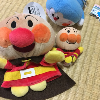 新品 アンパンマン ドラえもん パペット ぬいぐるみ