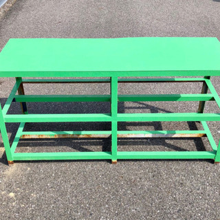 作業台 加工台 塗装済み 万力台 塗装台 ラック 棚 机 スチール台
