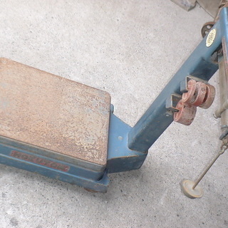 宮城県 引取限定 HOKUTOW 台スケール 台貫 はかり キャスター付き 昭和アナログ 手動の画像