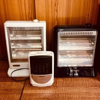 日立 SANYO 電気ストーブ 3セット 電気温風機 暖房器具