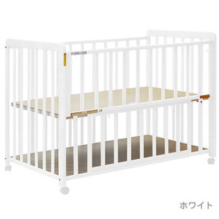 ベビーベッド ホワイト 70×120cmレギュラーサイズ