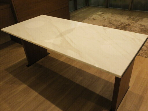 天然大理石高級ダイニングテーブル
