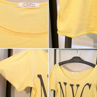 FRAMe WORK / フレームワーク パステルイエロー NYC Tシャツ ワンサイズの画像