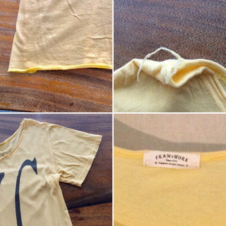 FRAMe WORK / フレームワーク パステルイエロー NYC Tシャツ ワンサイズの画像