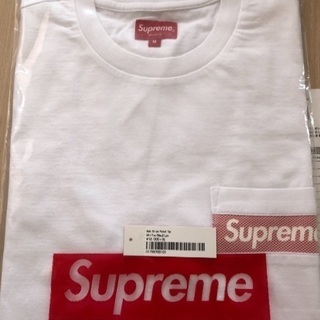 シュプリーム mesh stripe pocket tee 