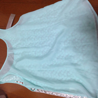 【新品】OPAQUE.CLIP キャミソール 青色 花柄の画像