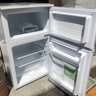 中古☆2017年 HerbRelax YRZ-C09B1 ヤマダ電機オリジナル 直冷式冷蔵庫