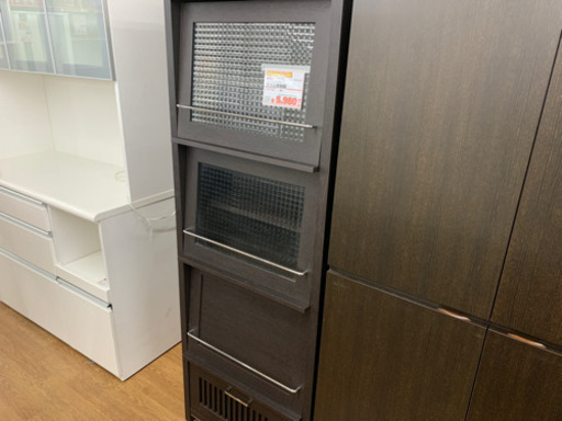 収納棚  スリム収納棚　USED品 【店頭取引限定】【中古品】1点限り早い者勝ち！
