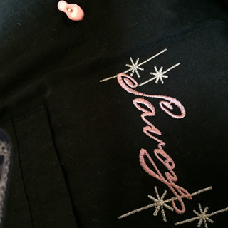 黒ボーリングシャツの画像