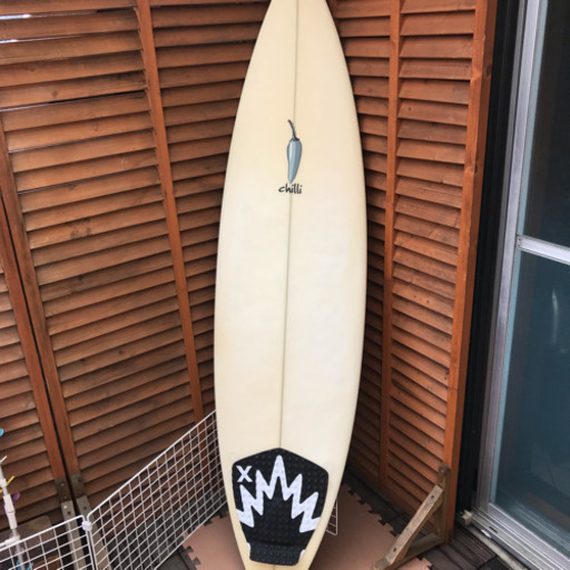 chilli サーフボード ケース付き ショートボード チリ フィン セット