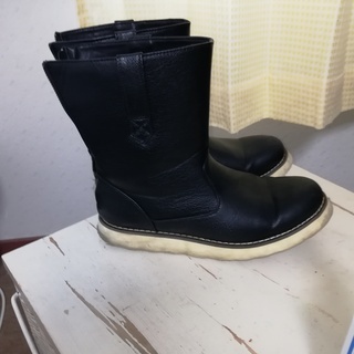 ペコスブーツ　メンズ２６ｃｍ　ジップ付きで着脱ラクラク
