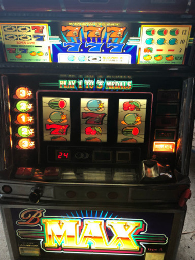 パチスロ 実機 初代 ビーマックス B-MAX 4号機 アルゼ 不要機付き
