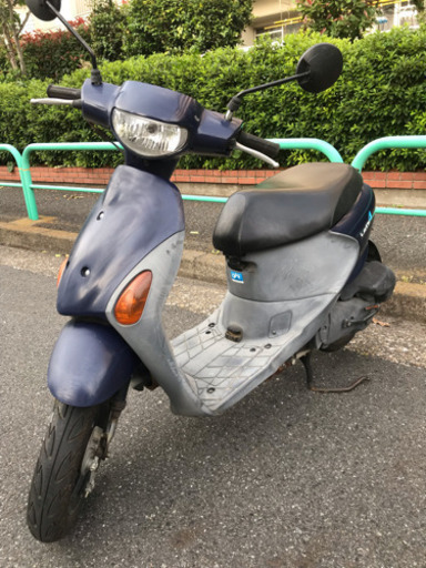 【特品】 原付 スズキ レッツ4  紺色 4st