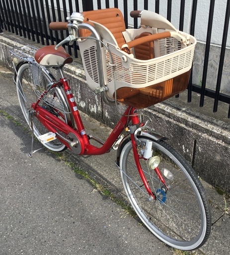 送料無料相談可！26インチ自転車！レッド！ エイリン】【組立済み発送】＜色選択可能＞ファミリーサイクル26型