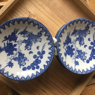 (骨董？)同柄 お茶碗、小皿10枚セット