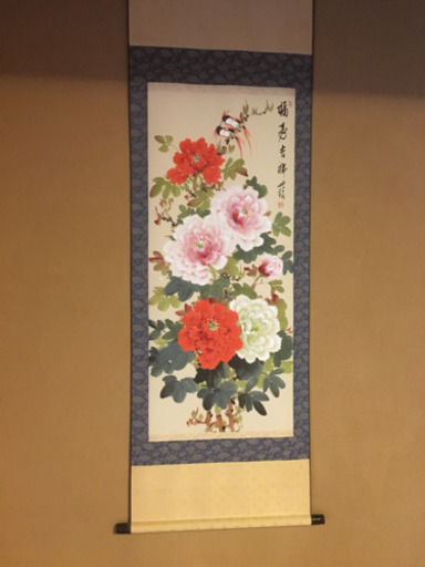 掛け軸 1本 ぼたん