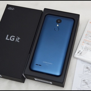 未使用 SIMロック解除済 au LG it LGV36 ブルー 〇判定 LGV36SLA 新品