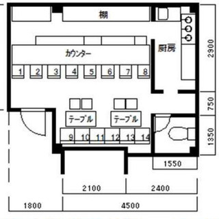西宮北駅3分♫飲食ビルに居抜き物件出ましたよ♫早い者勝ち♫