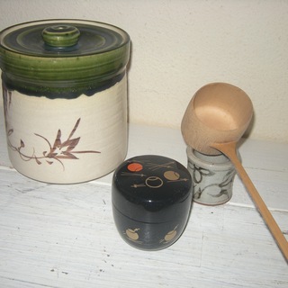 練習用お茶道具の画像