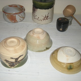 練習用お茶道具の画像