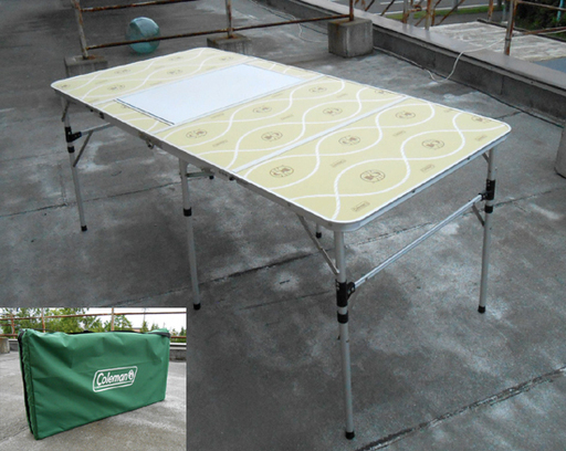 Coleman/コールマン スリム四折BBQテーブル キャンプテーブル 四折 BBQテーブル アウトドア テーブル ☆ PayPay(ペイペイ)決済可能 ☆ 札幌市 清田区 平岡